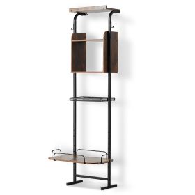 Pet Feeding Station with Storage, Elevated Dog Bowls, Raised Dog Bowl Stand, Dog Food Storage and Feeder Station with Storage Shelves